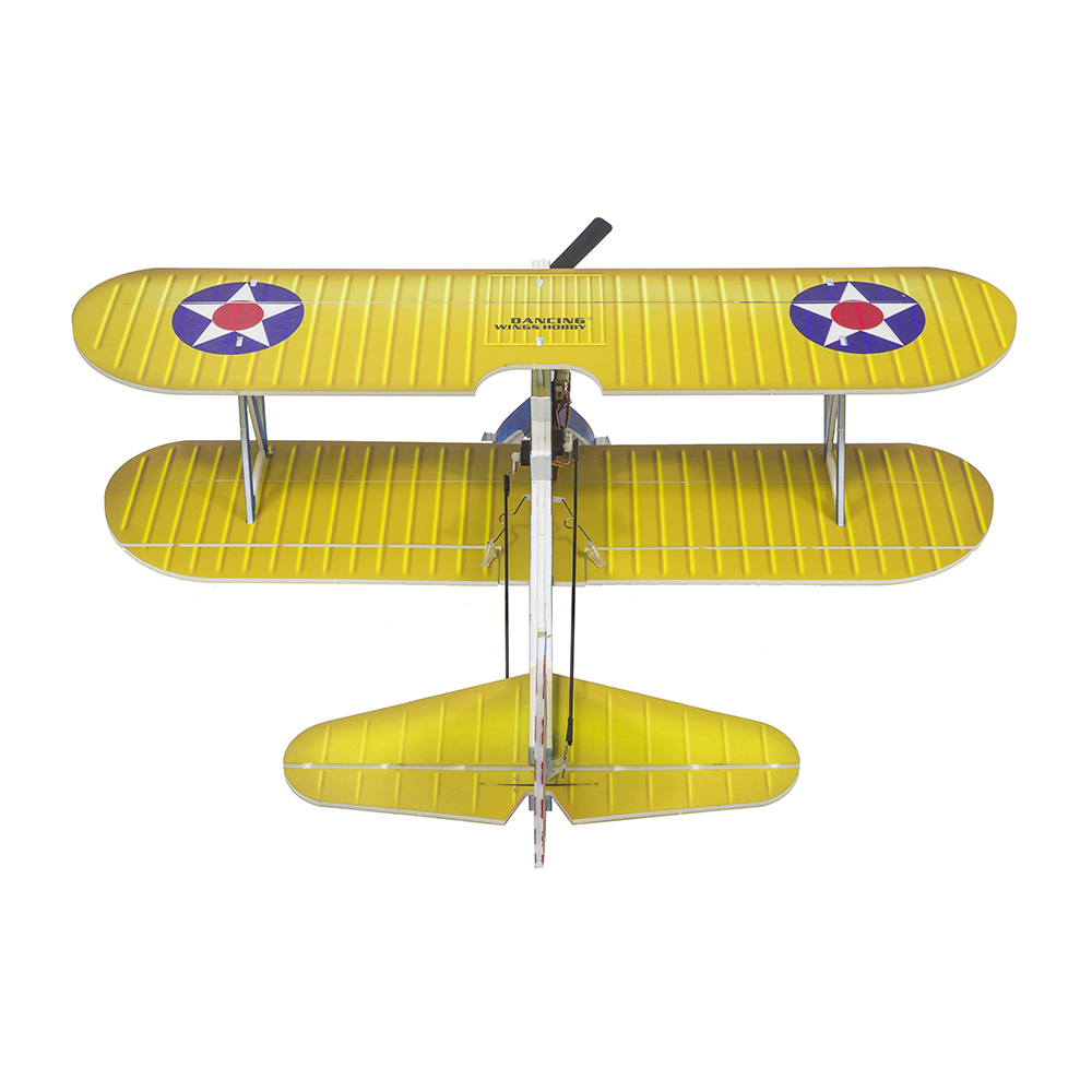 Dancing-Wings-Hobby-E25-Stearman-PT-17-Kaydet-450mm-Spannweite-PP-Material-RC-Flugzeug-Doppeldecker--1982213-4